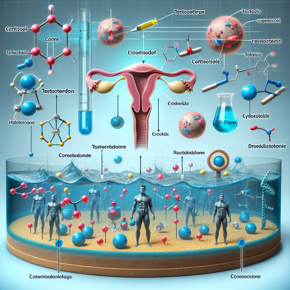 Suspensión acuosa de testosterona y control de cortisol