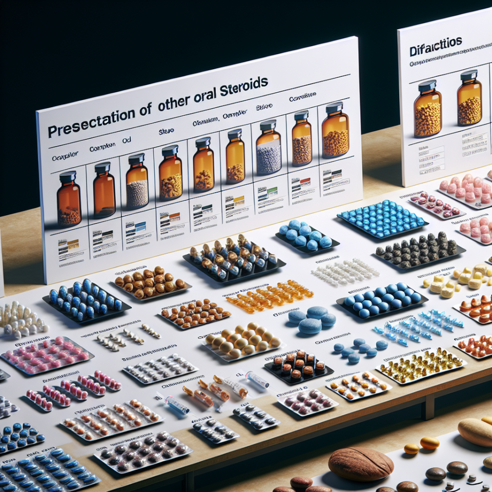otros esteroides orales: comparativa directa