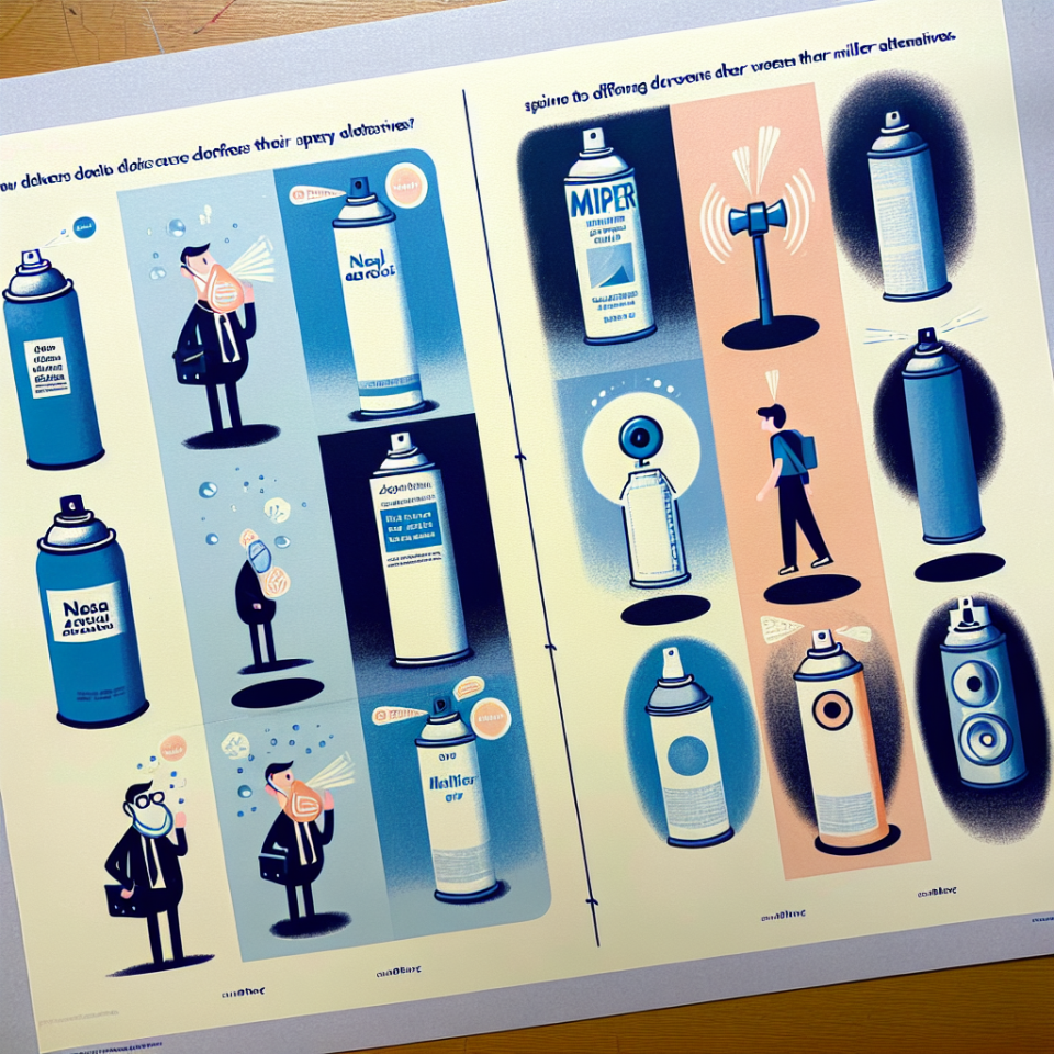 Cómo elegir entre Aerosoles nasales y su análogo más suave