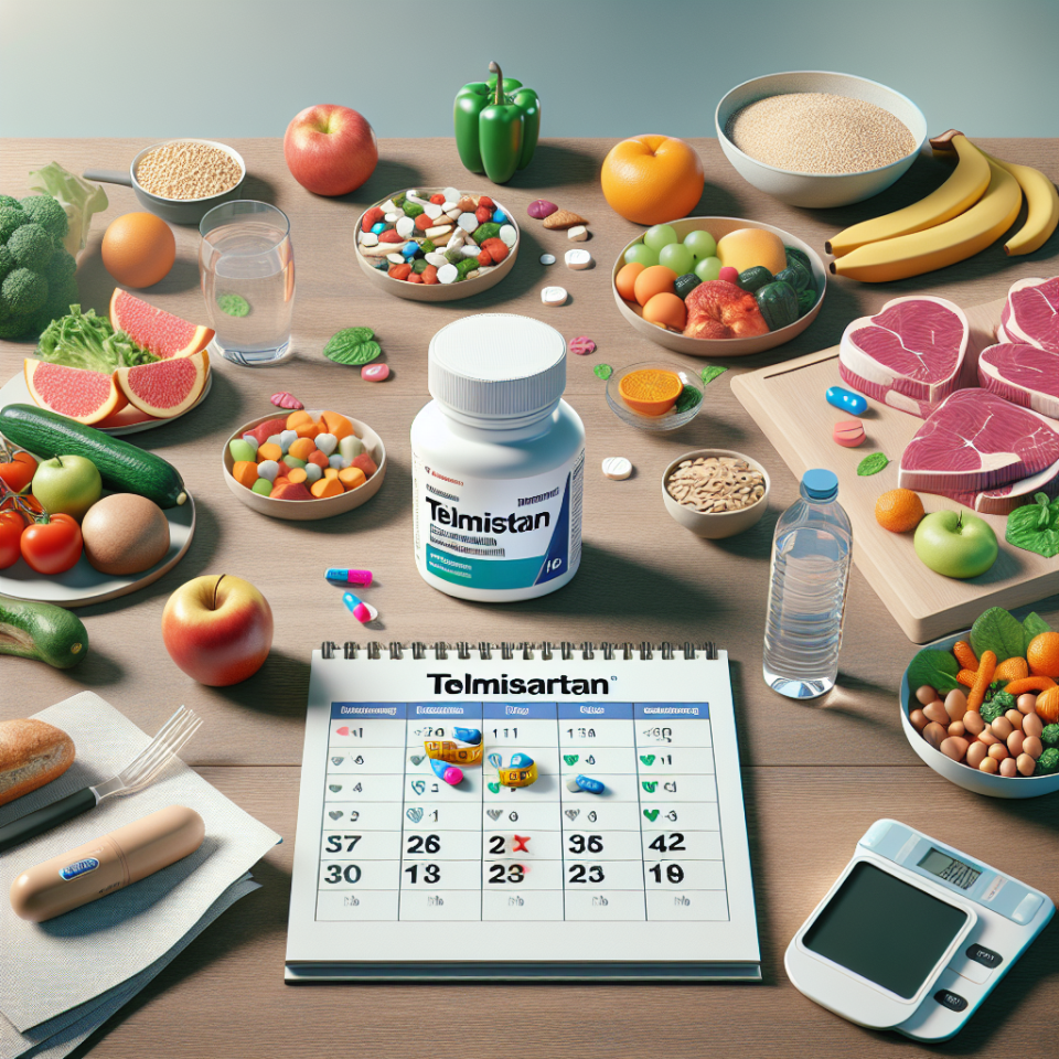 ¿Puede Telmisartan usarse durante una dieta estricta?